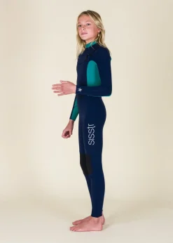 Youth 7 Seas 3/2 Chest Zip Full Wetsuit - Lady Surf Brand